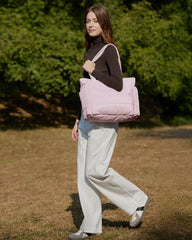 BAGSMART Puffy Tote Bag for Women, Lightweight Work Tote Handbag
