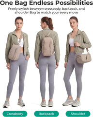 BAGSMART Small Crossbody Bags for Women, Puffer Sling Bag Fanny Packs