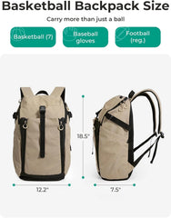 BAGSMART Gym Backpack for Men with Shoe Compartment for Multi-Sport