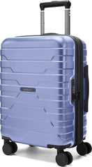 BAGSMART Carry-On Luggage 20" Expandable Spinner 22x14x9,Slate Blue