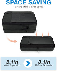 BAGSMART Compression Packing Cubes for Travel, 6 Set