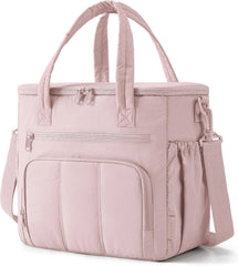 BAGSMART Puffy Insulated Lunch Bag, 13L Lightweight Tote