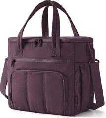 BAGSMART Puffy Insulated Lunch Bag, 13L Lightweight Tote