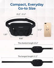BAGSMART Fanny Packs for Women, Running Workout Traveling Hiking, Camel