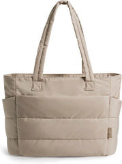 BAGSMART Puffy Tote Bag for Women, Lightweight Work Tote Handbag