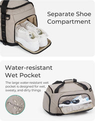 BAGSMART 4-IN-1 Gym Bag for Women Men, TSA Duffle Bag for Travel