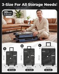 BAGSMART Travel Vacuum Seal Bags for Clothes with Pump