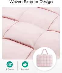 BAGSMART Laptop Case, Puffy Laptop Sleeve with Handle, Compatible with MacBook Air Pro, Laptop Bag for Women