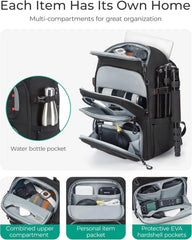 BAGSMART Camera Bag for Photographers Professional Fits up to 15.6" Laptop