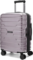 BAGSMART Carry-On Luggage 20" Expandable Spinner 22x14x9,Rose Purple