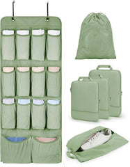 BAGSMART Hanging Compression Packing Cubes 6 Set Cruise Travel Essentials