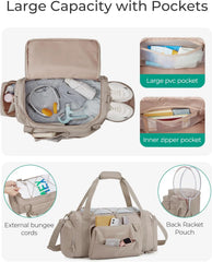 BAGSMART 4-IN-1 Gym Bag for Women Men, TSA Duffle Bag for Travel