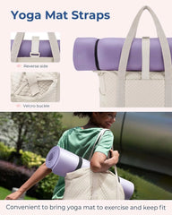 BAGSMART Crush Tote Bag for Women, 20L Puffer Work Tote with Zipper, Travel Essentials Quilted Nurse Hospital Bag