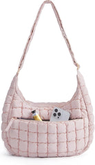 BAGSMART Quilted Crossbody Bags for Women, Travel Purses Hobo Shoulder Bag