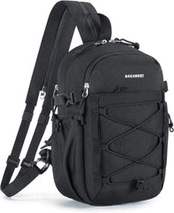BAGSMART Small Crossbody Sling Bag, Crossbody Daypack, Chest Shoulder Bag Hiking Small Backpack for Casual Travel Sport