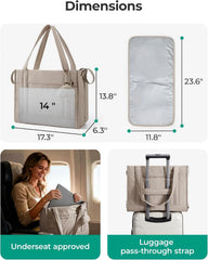 BAGSMART Diaper Bag Tote Puffer Baby Bag Lightweight for Travel, Work