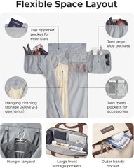 BAGSMART 2-in-1 Garment Duffle Bag with with Shoes Bag, Black