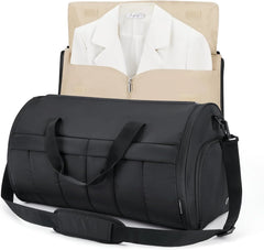 BAGSMART Garment Duffel Bag, Convertible 2-in-1, Black