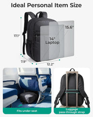 BAGSMART Travel Backpack for Women, 15.6 Inch Laptop College Backpack
