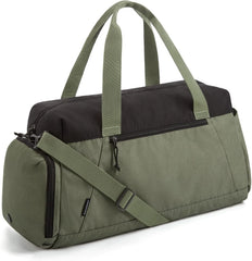 BAGSMART Gym Bags for Men Women, Foldable Travel Duffle Bag, Lightweight Weekender Duffel Bag With Shoe Compartment, Water Resistant Workout Duffle Sports Bag for Travel Yoga, Army Green