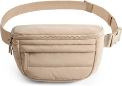BAGSMART Fanny Packs for Women Two Way Zipper Belt Bag with Strap