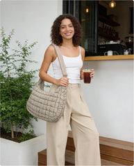BAGSMART Quilted Crossbody Bags for Women, Travel Purses Hobo Shoulder Bag