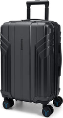 BAGSMART Expandable Carry On Luggage 22x14x9 Airline Approved, Black