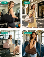 BAGSMART Gym Bag for Women, Travel Duffle Bag for Travel Personal Item Bag