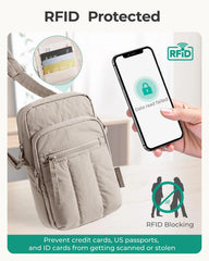BAGSMART Crossbody Bags for Women, Mini Cell Phone Cross body Purses Travel Wallet with RFID Blocking Card Slots