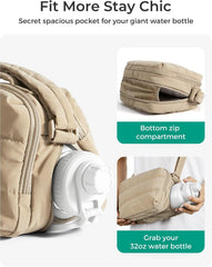 BAGSMART Lightweight Crossbody Bags for Women, Quilted Puffer Shoulder HandBags with Adjustable Strap for Travel
