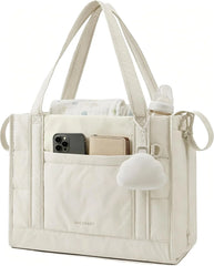 BAGSMART Diaper Bag Tote Puffer Baby Bag Lightweight for Travel, Work