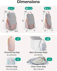 BAGSMART Compression Packing Cubes for Travel Essentials