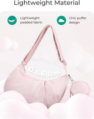 BAGSMART Lightweight Crossbody Bags for Women, Quilted Puffer Shoulder HandBags with Adjustable Strap for Travel