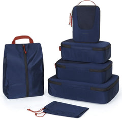 BAGSMART Compression Packing Cubes for Travel, 6/5/4set Lightweight Packing Organizers, Summer Travel Essentials Suitcase Organizer Bags Set