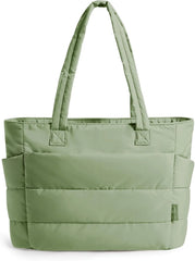 BAGSMART Puffy Tote Bag for Women, Lightweight Work Tote Handbag
