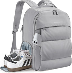 BAGSMART Travel Backpack for Women, Gym Backpack with Shoe Compartment