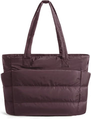 BAGSMART Puffy Tote Bag for Women, Lightweight Work Tote Handbag