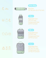 BAGSMART Compression Packing Cubes for Travel Essentials