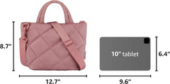 BAGSMART Crossbody Bags for Women, Lightweight Purses for Women, Quilted Puffer Tote Handbags for Daily Use,Shop,Travel