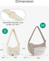 BAGSMART Small Crossbody Bag for Women Men Trendy,Quilted Crossbody Hobo Bag with Adjustable Strap and Inner Pockets