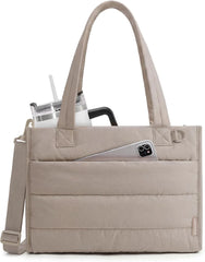 BAGSMART Small Tote Bag for Women, Work Teacher Bag with Zipper Closure