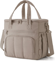 BAGSMART Puffy Insulated Lunch Bag, 13L Lightweight Tote