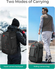 BAGSMART Camera Bag for DSLRs Professional Large Camera Backpacks