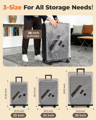 BAGSMART 21 Pack PA+PE Travel Vacuum Bags with Wireless Pumpe