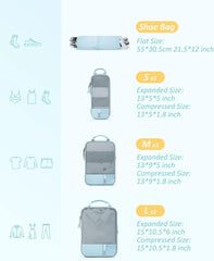 BAGSMART Compression Packing Cubes for Travel Essentials