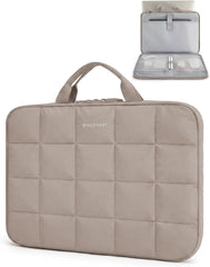 BAGSMART Laptop Case with Handle, Puffy Laptop Sleeve Bag for Women