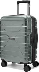 BAGSMART Carry-On Luggage 20" Expandable Spinner 22x14x9,Olive