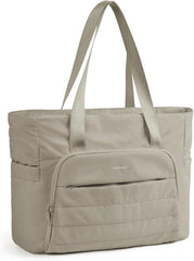 BAGSMART Tote Bag for Women, Lightweight Tote Bag with Yoga Mat Strap