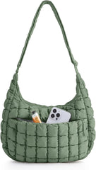 BAGSMART Quilted Crossbody Bags for Women, Travel Purses Hobo Shoulder Bag