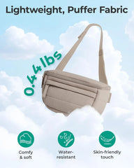 BAGSMART Fanny Packs for Women Cross Body Lightweight Puffy Belt Bag